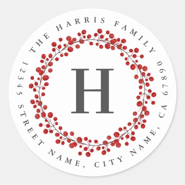 Personalized Initial Sticker (Front)