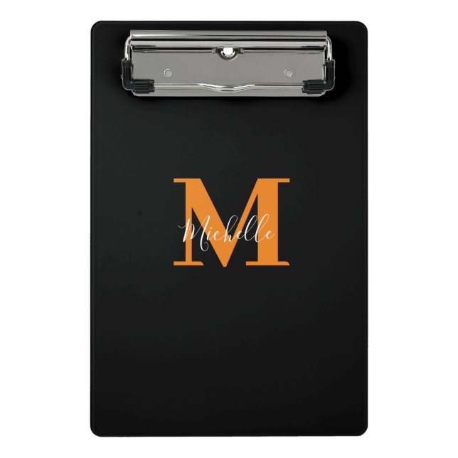 Personalized Initials and Name Monogram Mini Clipboard (Front)