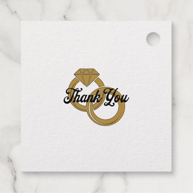 Personalized Initials Favour Tags (Back)