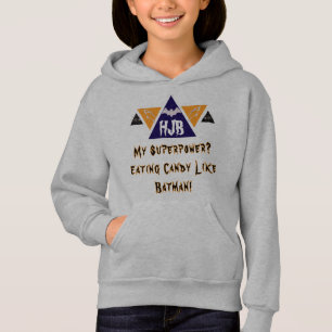 Personalized initials Halloween Bat Man Triangle