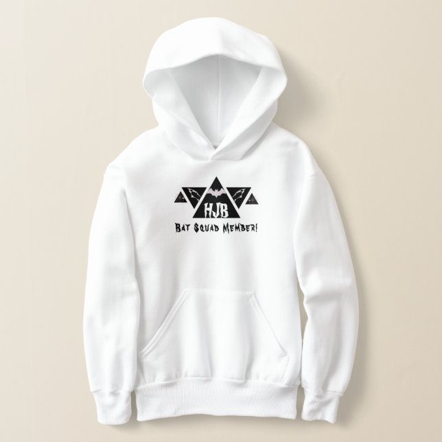 Personalized initials Halloween Bat Man Triangle  (Laydown)
