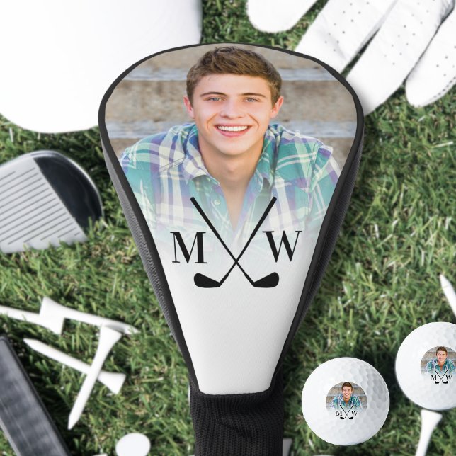 Personalized Initials Monogram Photo Driver Golf Head Cover (Personalized Initials Monogram Photo Driver Golf Head Cover )