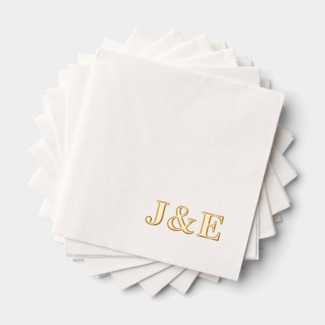 Personalized Initials Monogram Wedding Reception (Insitu (empilé))
