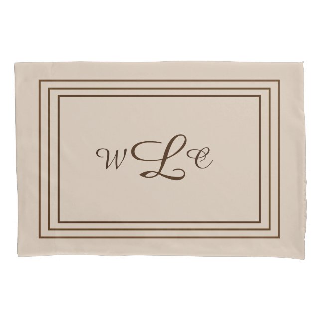 Personalized initials Pillowcase (Front)