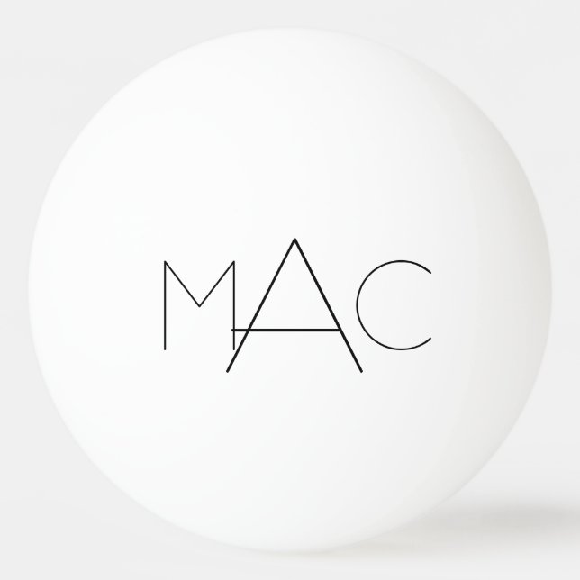 Personalized Initials Ping Pong Ball (Back)