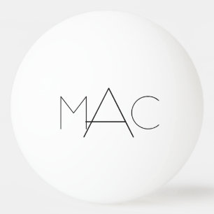Personalized Initials Ping Pong Ball
