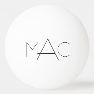Personalized Initials Ping Pong Ball