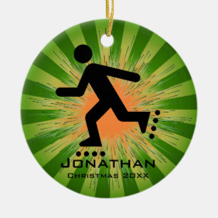 Personalized Inline Skating Ornament