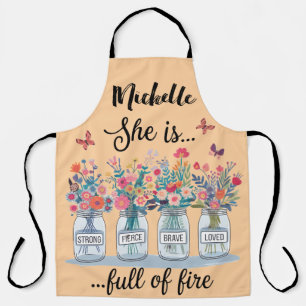  Personalized Inspirational Butterfly/Floral Bible Apron