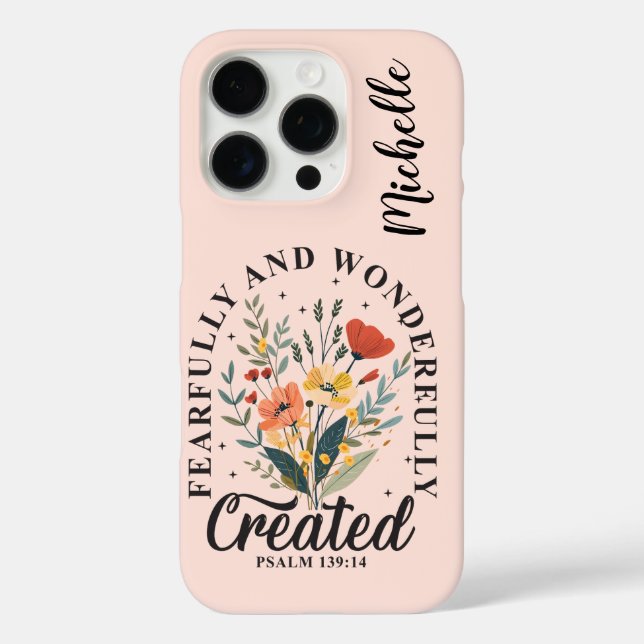 Personalized Inspirational Christian Bible Verse  Case-Mate iPhone Case (Back)