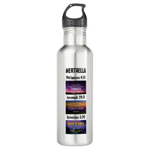 Personalized Inspirational Christian Scripture 710 Ml Water Bottle