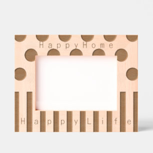 Personalized Inspirational Geometric Design Etched Frames