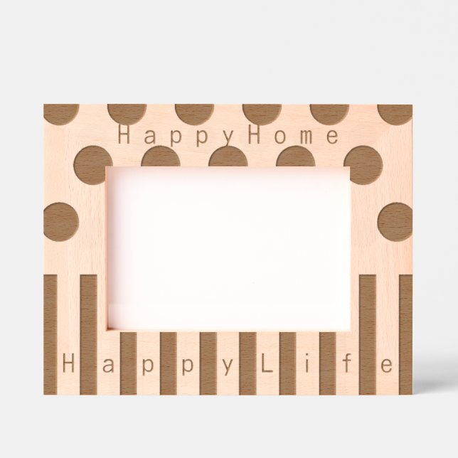 Personalized Inspirational Geometric Design Etched Frames (Front)