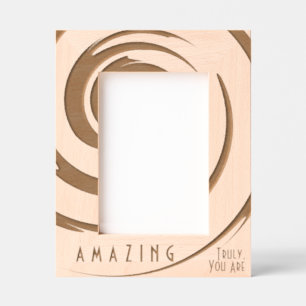 Personalized Inspirational Modern Abstract Twirl Etched Frames