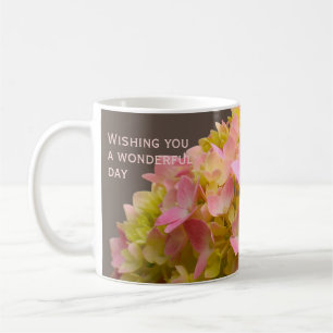 Personalized Inspirational Spring Hydrangea Flower Coffee Mug