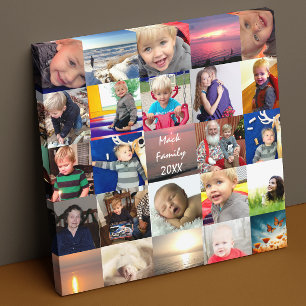 Personalized Instagram Photo Collage Canvas Print