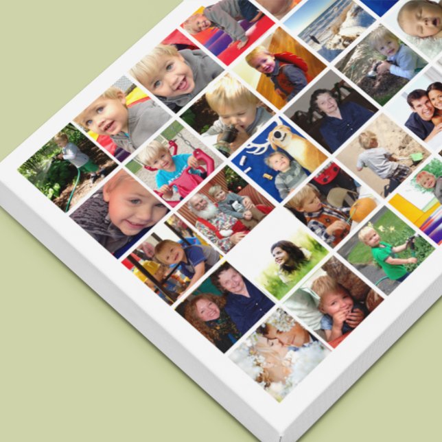 Personalized Instagram Photo Collage Canvas Print (Creator Uploaded)