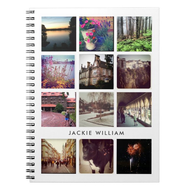 Personalized Instagram Photo Notebook (Front)
