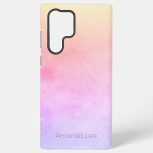 Personalized Intense Frosty Rainbow Blend Ombre Samsung Galaxy Case