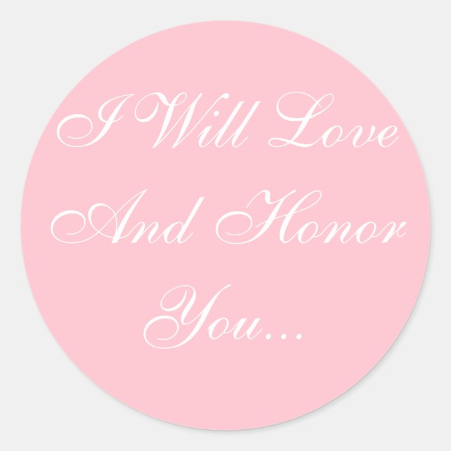 Personalized Invites Bubble Gum Pink Classic Round Sticker (Front)