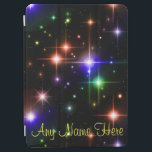 Personalized iPad Smart Cover with Colourful Stars<br><div class="desc">This cute iPad cover features a design of colourful stars over a black background. The design is personalized with a place to enter your name.</div>