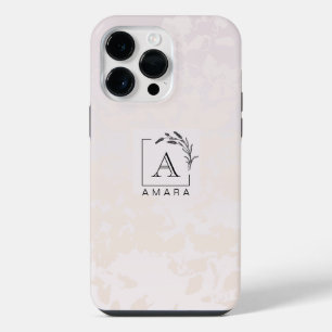 Personalized iPhone 14 Pro Max Case, Hibiscus Pink Case