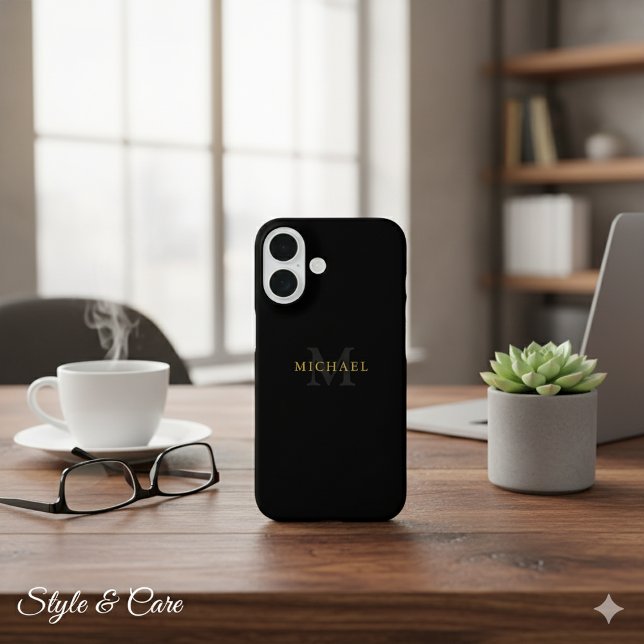 Personalized iPhone 16 Case with Name & Initial (Personalized iPhone 16 Case with Name & Initials)