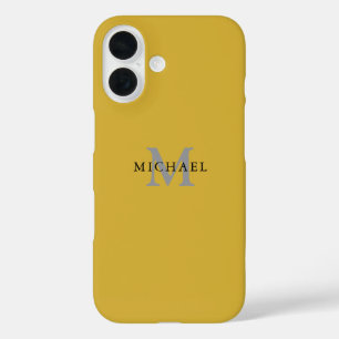 Personalized iPhone 16 Case with Name & Initial
