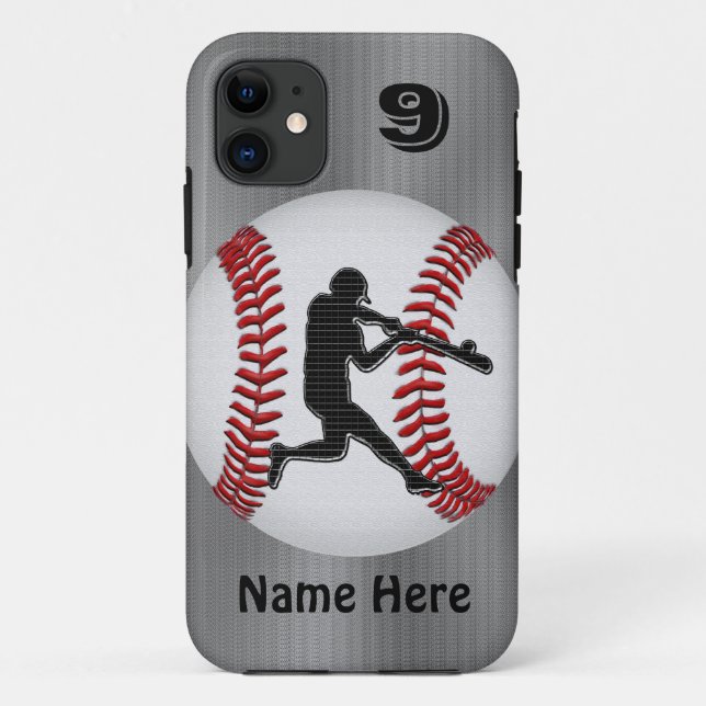 Personalized iPhone Baseball Cases NAME  NUMBER (Back)