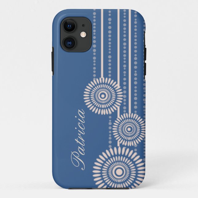 Personalized iPhone Case For iPhone 5 - Blue (Back)