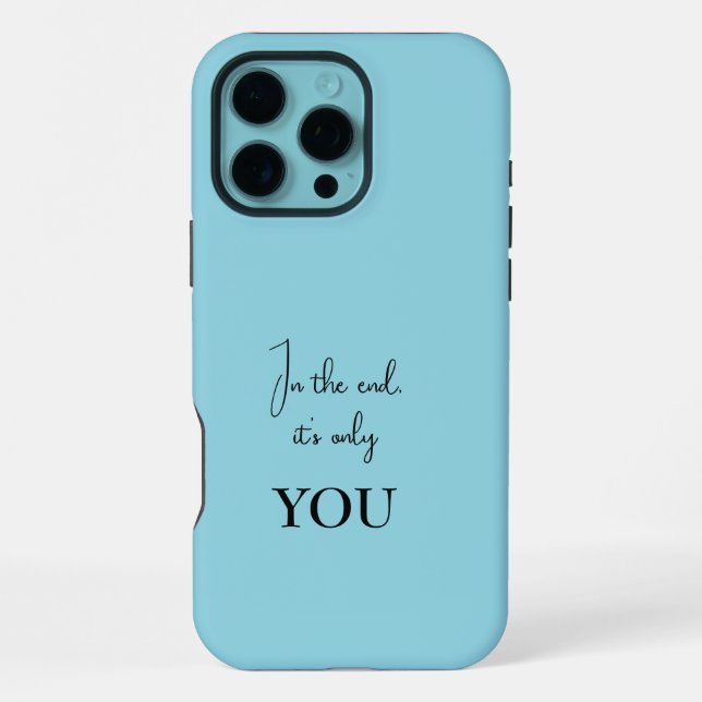 Personalized iPhone Case - Inspirational Quote (Back)