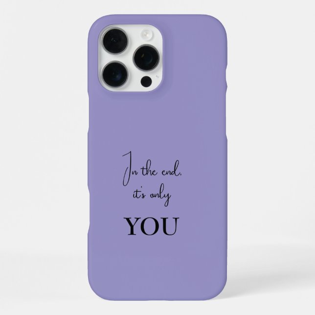 Personalized iPhone Case - Inspirational Quote (Back)
