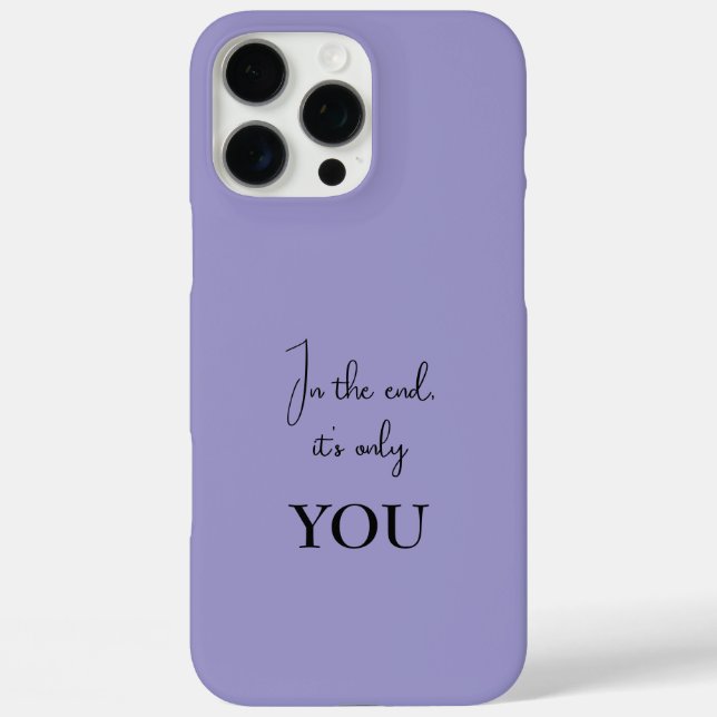 Personalized iPhone Case - Inspirational Quote (Back)