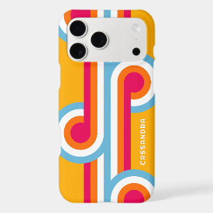 Personalized iPhone Case With Colourful Retro Art