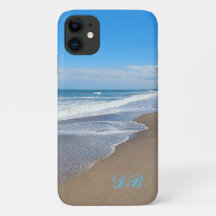 Personalized iPhone / iPad case with beach waves
