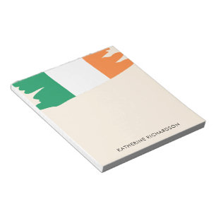 Personalized Ireland Irish Flag Notepad