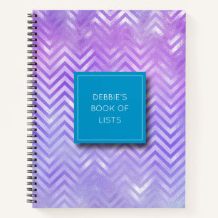Personalized Iridescent Pattern Notebook