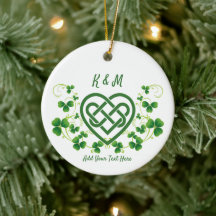 Personalized Irish Celtic Love Knot