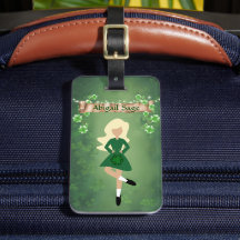 Personalized Irish Dancer with Blonde Hair Dance