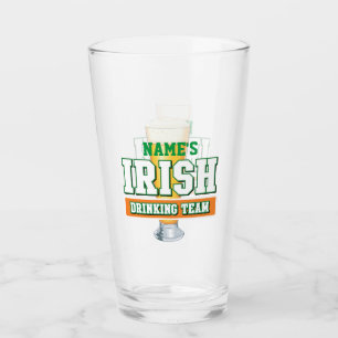 Personalized Irish Drinking Team Pint Glass