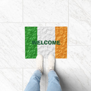 Personalized Irish Flag Design Doormat
