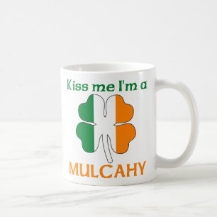 Personalized Irish Kiss Me I'm Mulcahy Coffee Mug