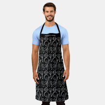 Personalized Irish Music Instrument Pattern Apron