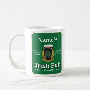 Personalized Irish Pub Mug