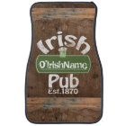 Personalized Irish Pub Old Keg Effect Sign