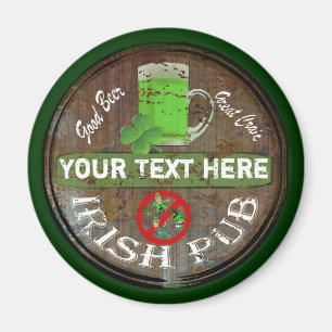 Personalized Irish pub sign Magnet