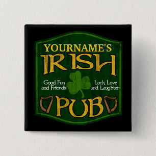 Personalized Irish Pub Sign Pin