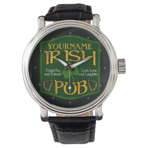 Personalized Irish Pub Sign Watch