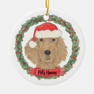 Personalized Irish Setter Ceramic Ornament