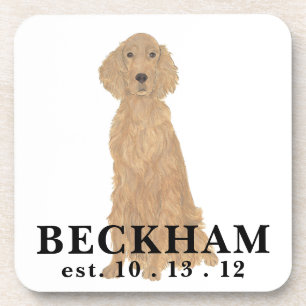 Personalized Irish Setter Coaster